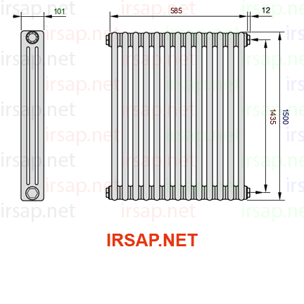 Радиатор IRSAP Tesi 31500/13 T02 CL 01